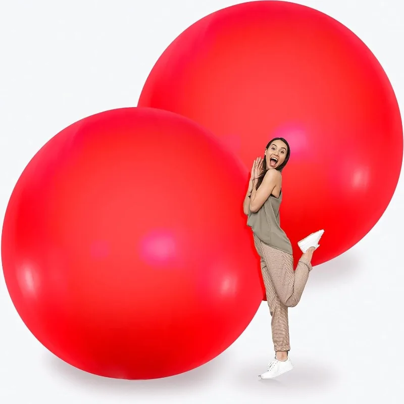 2 72-Inch Giant Latex Round Balloons Large Balloons Birthday Party Wedding Engagement Decorations Colorful