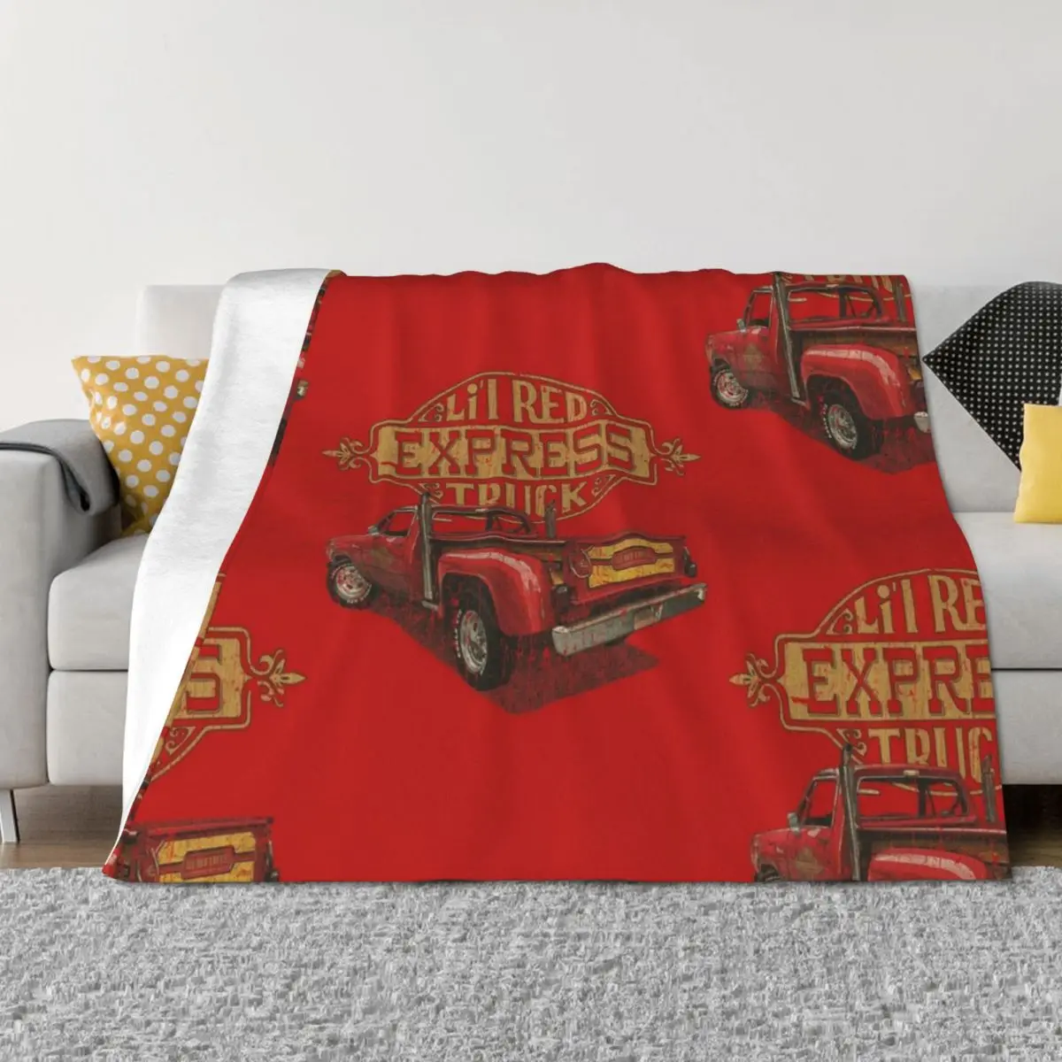 

Lil' Red Express 1978 Throw Blanket For Decorative Sofa Decorative Sofa Kid'S Camping Blankets