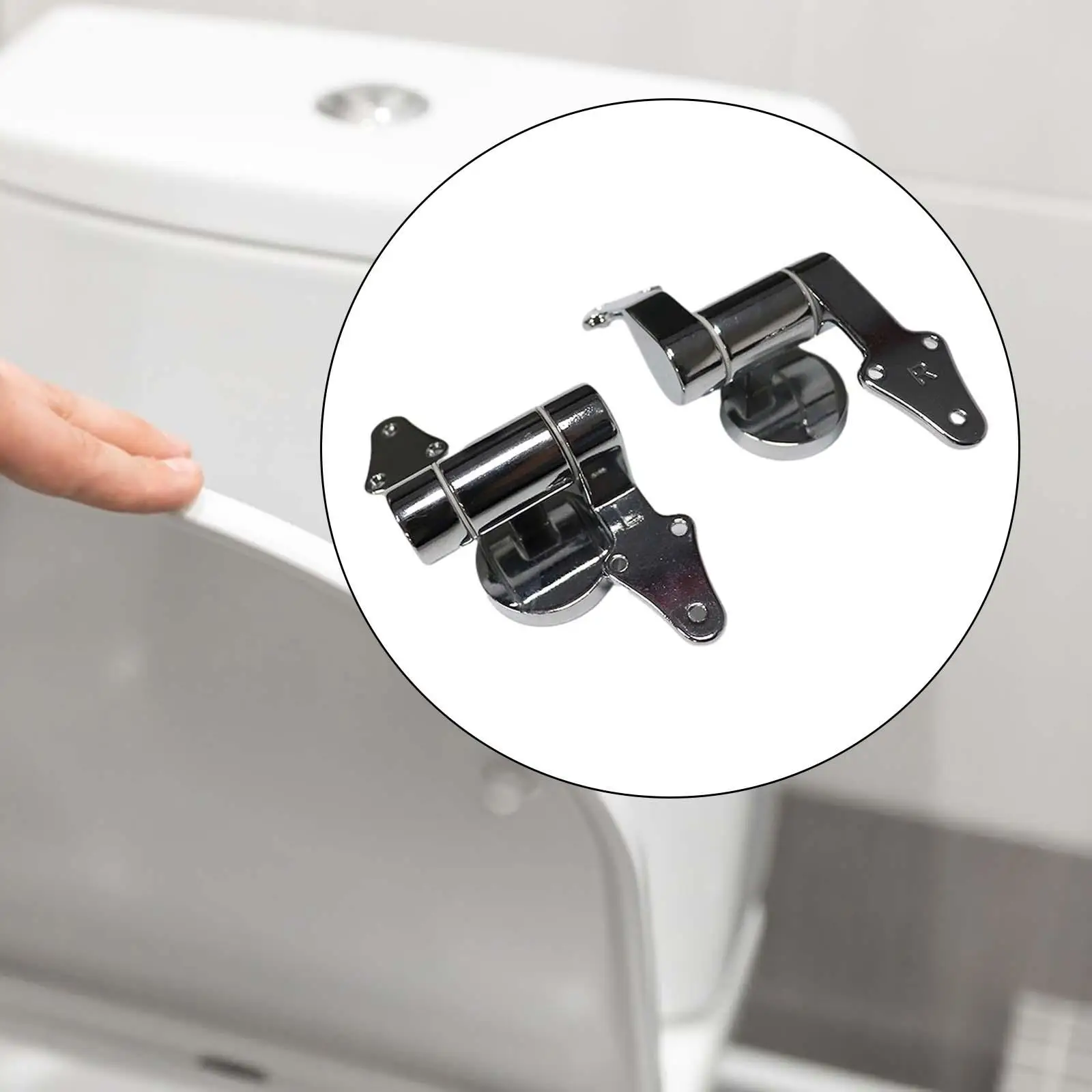 Toilet Seat Hinges Toilet Top Cover Lid Seat Fixings Premium Adjustable Replacement Hinges for Washing Machine Bathroom