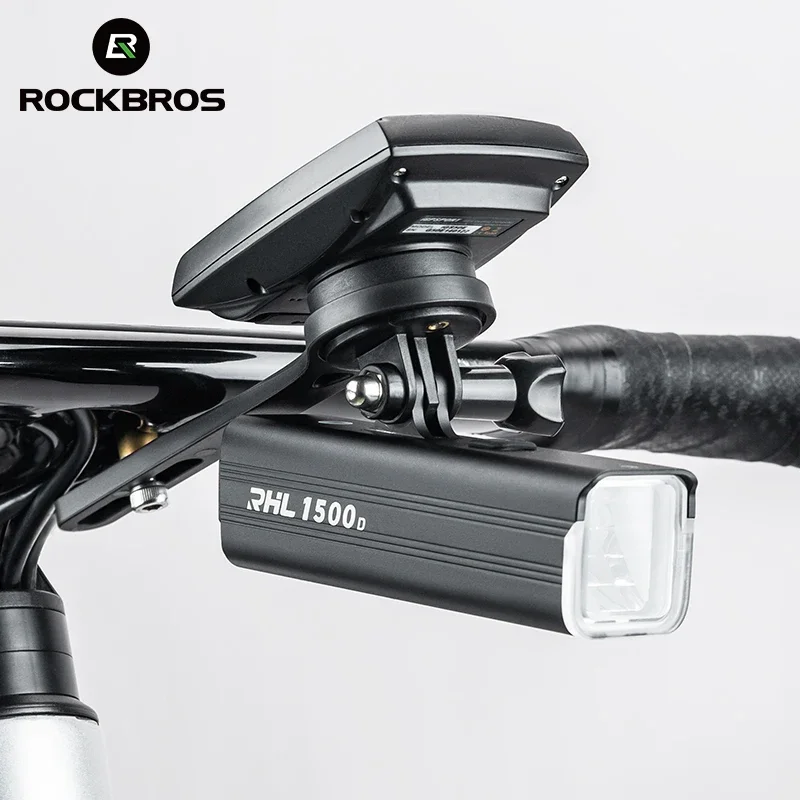 ROCKBROS Bike Speedometer Holder Integrated Handlebar Mount for Gopro Mount Bicycle Computer Stopwatch Light Mount Accessory