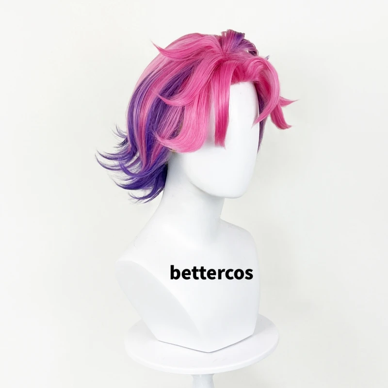 Kayn Cosplay Wig Game LOL Heartsteel Shieda Kayn Short Heat Resistant Synthetic Hair Party Wigs + Wig Cap view 3