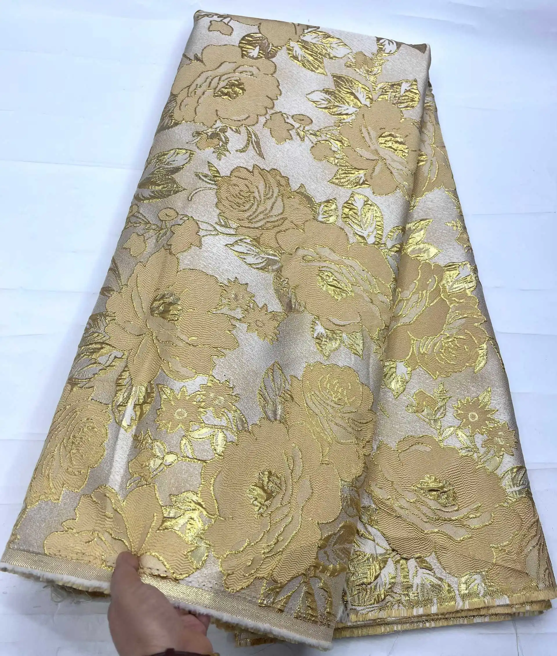 Nigeriaanse Brokaat Stoffen Tule Kant Afrikaanse Kant Stof 2026 Hoge Kwaliteit Kerst Brokaat Jacquard Voor Bruiloft Jurken