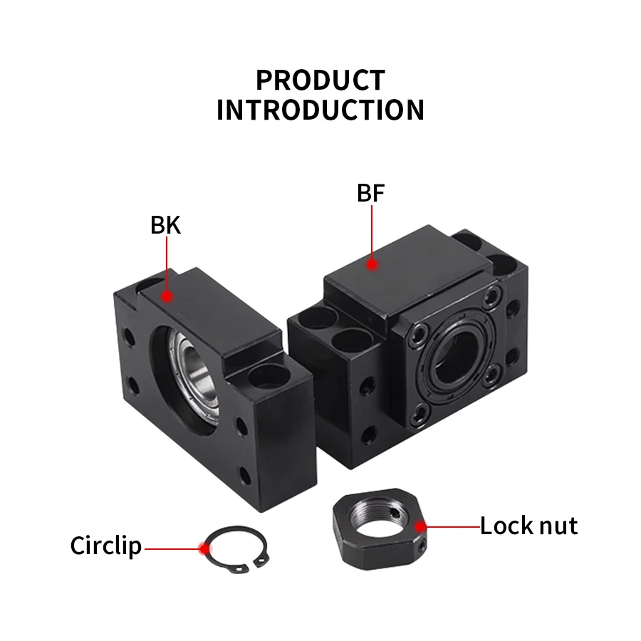 BK15 BF15 Ballscrew End Supports Unit For SFU2004/2005/2010 Ball Screw CNC Part BKBF15 Series Of Diy CNC Milling Router Parts