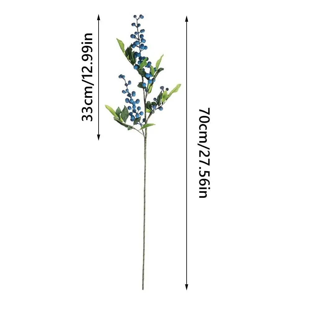 جديد 70 سنتيمتر فروع عيد الميلاد التوت متعدد الألوان صور الدعائم محاكاة التوت الأحمر تشكيلة الأزهار DIY بها بنفسك التوت الأحمر الاصطناعي هدية #6