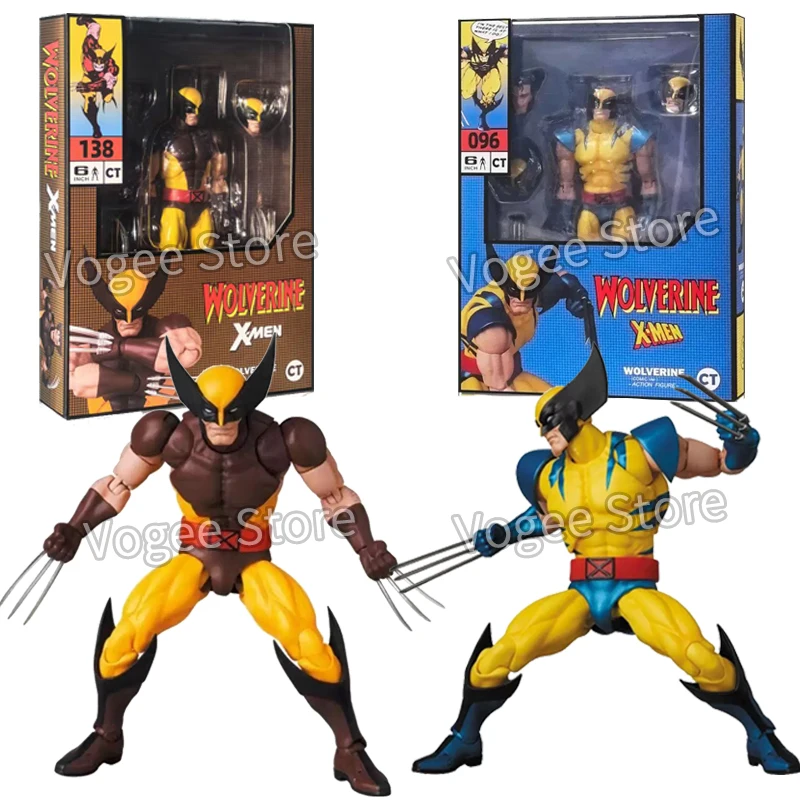 CT 장난감 울버린 Mafex 096 피규어, 138 다크 브라운 만화 Ver X-Men 애니메이션 액션 피규어, 조각상 맞춤형 선물 장난감, 15cm