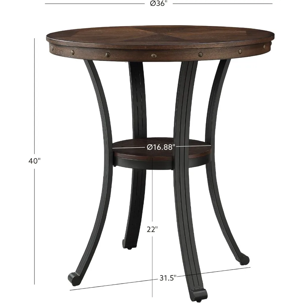 Franklin Multicolored Pub Table by Powell Furniture, 36 Square x 40 High