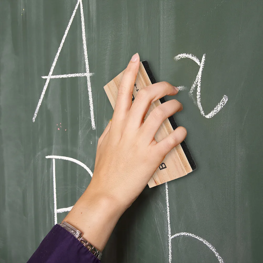 

Portable Wooden Dry Eraser Small Size for Whiteboards Chalkboards Classroom Office School Use Eco Friendly Clean Residue Free