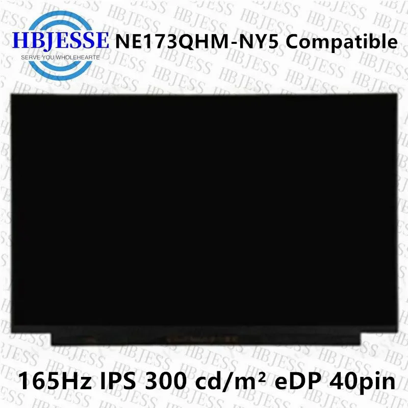 

Original 17.3 inch QHD 2K 165Hz Laptop LCD Screen NE173QHM-NY5 100% sRGB Upgrade 2560x1440 40pin eDP