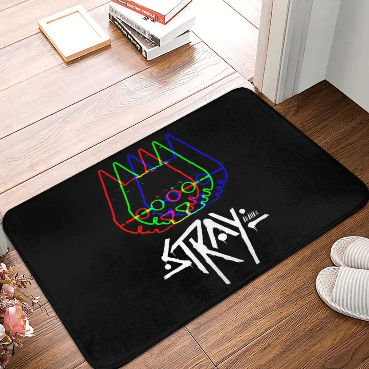 Stray Game Explore Game Anti-slip Doormat Floor Mat Sand Scraping Carpet Rug for Kitchen Entrance Home Bedroom Footpad Mats