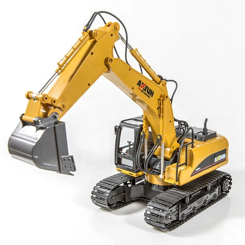 

HUINA TOYS NEW UPADTE 1535 2,4 ГГц 15CH Инженерный электрический экскаватор Строительный грузовик Грузовик с дистанционным управлением Версия из сплава