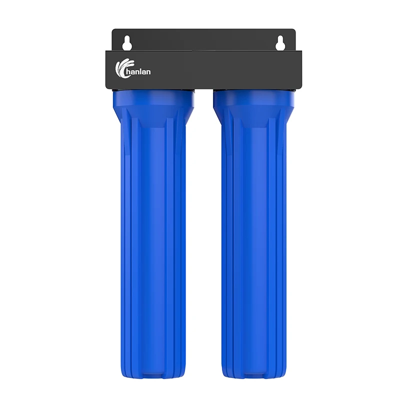 Factory Wholesale Outdoor Household Manual 20 Inch 0.5 Micron Filtration 3000 GPD Flow Rate Blue Bottle Front Filter Impurity