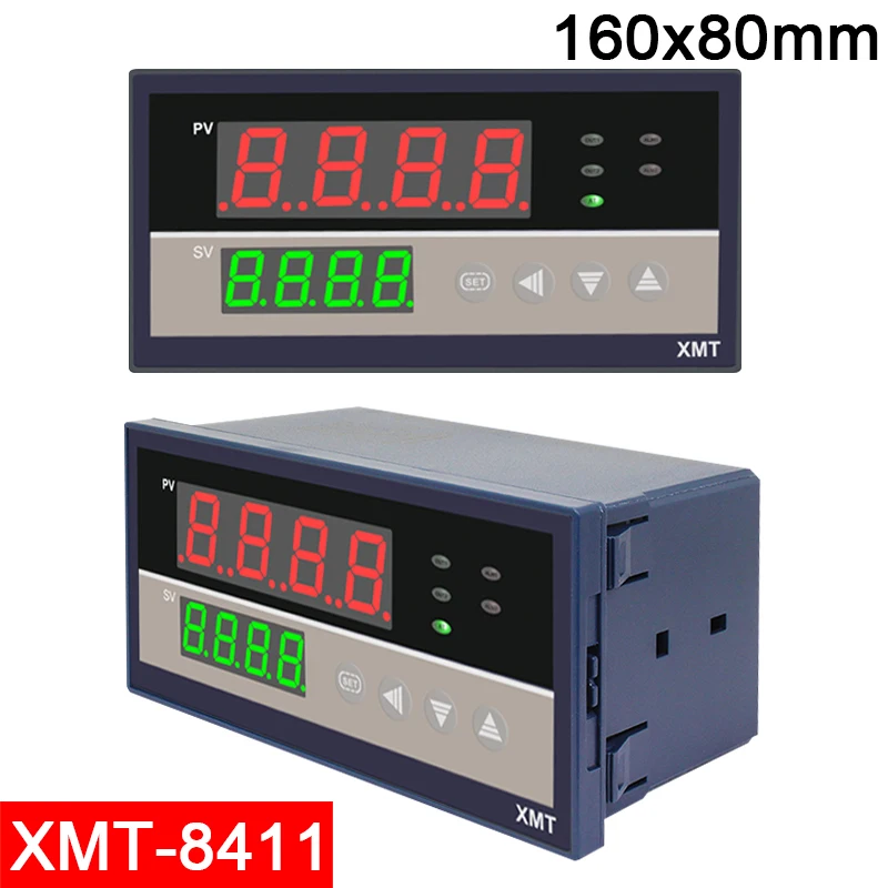 

XMT-8411 Интеллектуальный цифровой измеритель температуры с регулировкой PID 160*80 мм, умный цифровой дисплей, полный входной термостат 220 В