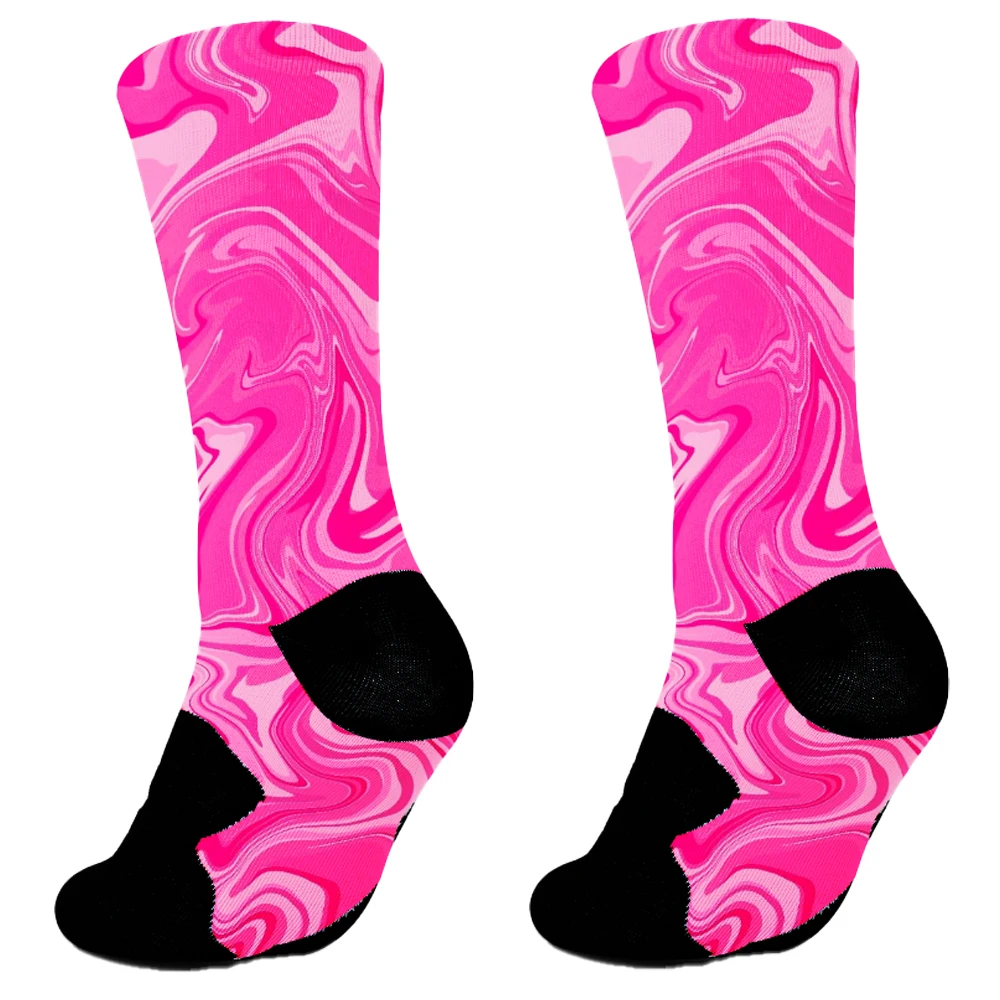 Chaussettes colorées drôles de dessin animé pour hommes et femmes, chaussettes d'équipage en coton, chaussettes de basket-ball, chaussettes de football, chaussettes athlétiques de course, haute qualité, nouveau