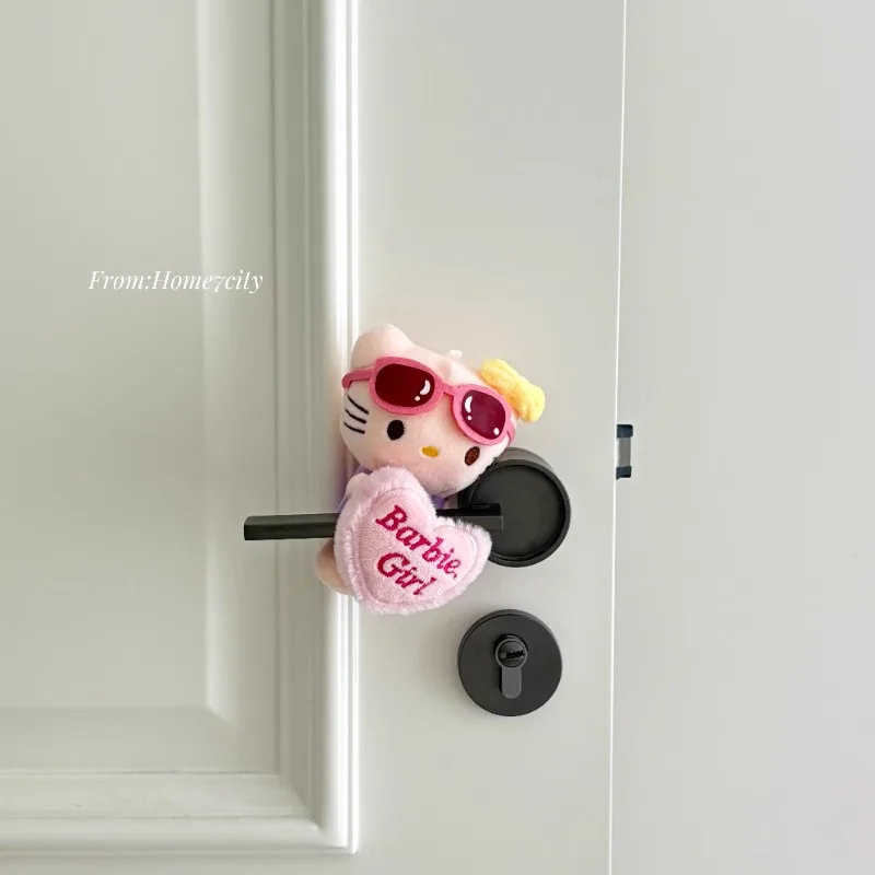 أزياء مرحبا كيتي Kawaii عمود السيارة التحول لعبة تزيين كيتي سانريو دمية ممسحة بدوره إشارة الديكور الحلي فتاة هدية #4