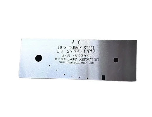 

A6 BS 2704:1978 Carbon Steel 25x50x150mm Ultrasonic Calibration Test Block