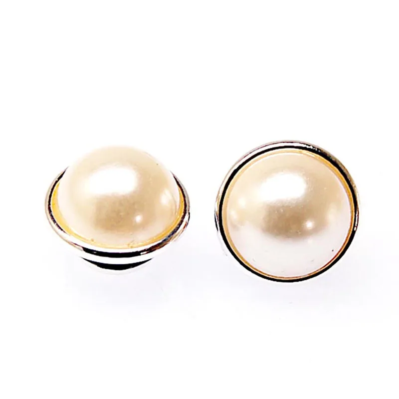12pcs White Pearl Jewelpop Interchangeable Diy For Bracelets Necklace Ring 925 Silver For Cabochon 12mm Diy  Kameleon Jewelry