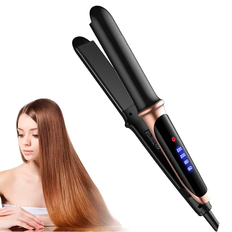 

2 in 1 Professional Hair Straightener for Wet or Dry Hair Electric Iron Curling Straightening Irons Hair