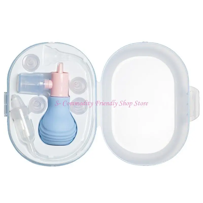 

85AE Infants Nose Aspirator Mouth Suction Newborns Booger Remover Manual Suction Tool