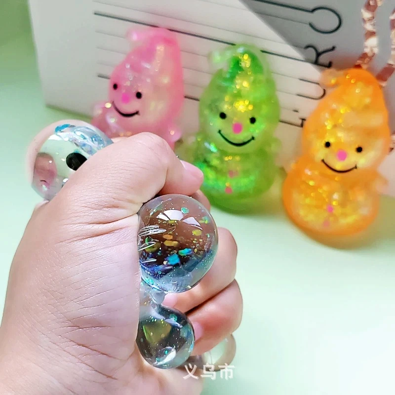 Christmas Tree Soft Clay Pressure Ball Soft Clay Toy Maltose Snowman Fun Stretching and Squeezing Toy Adult Stress Relief Gift - view 4