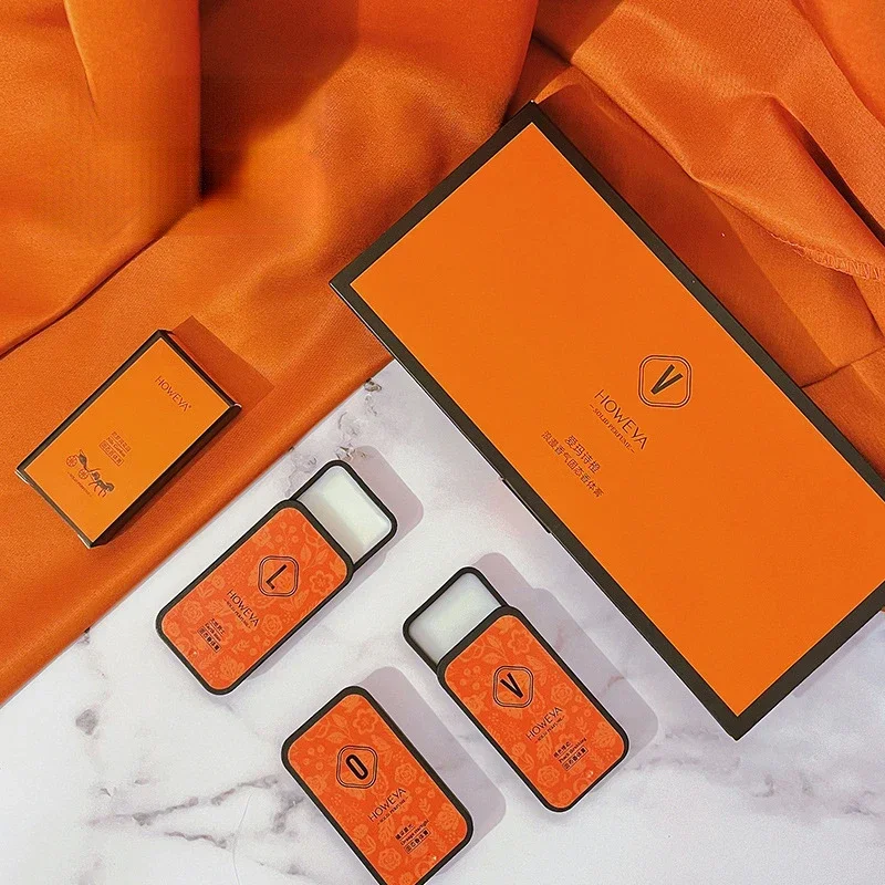 4 pçs/caixa perfume sólido portátil fragrâncias para mulheres homens bálsamo sólido suave duradouro à prova dwaterproof água aroma desodorante perfume corporal