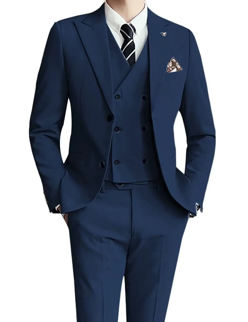 Conjunto de terno formal multi cor, terno de três peças, anfitrião do banquete, melhor homem, X111