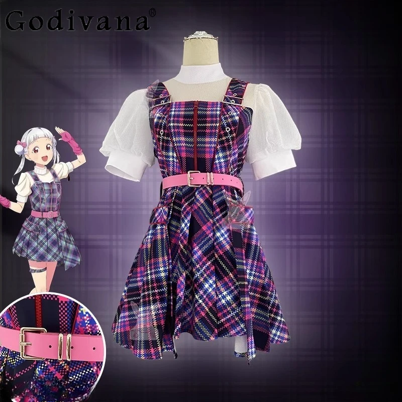 

Fashionable Christmas Festival Dress Women Arashi Chisato Costume Dress for Halloween Female Party Role Playing Daily Dress