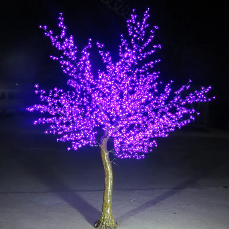 

LED Artificial Cherry Blossom Tree 110cm with 2304pcs Bulbs Christmas Decorations Outdoor Use Rainproof 220Vac