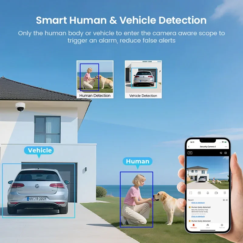 2026 High Quality 16ch 5MP Poe Security IP Dome Network Camera System Colorful Night Vision for Outdoor Face/Human/Vehicle