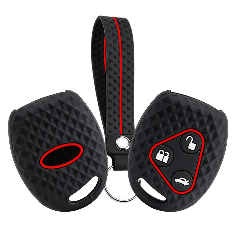 Silicone Key Case Cover For Ford Focus KA Galaxy Fiesta C-Max S-Max Eco Sport Transit Mondeo Connect Remote Keyless Fob Shell