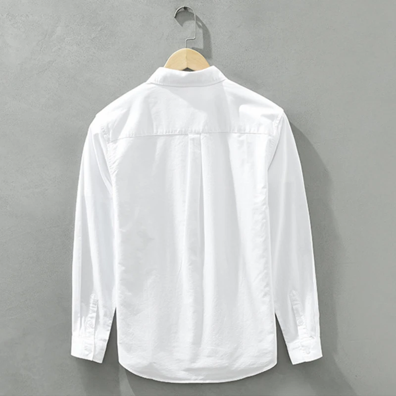 Autumn New Classic Casual Shirts for Men Pure Cotton Slim Turn-down Collar Shirts C6677