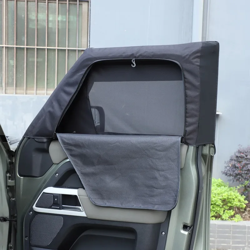 Front Rear Door Window Covers Waterproof UV Protection Window Sunshade Car Accessories For Land Rover Defender L663 2020-2026+