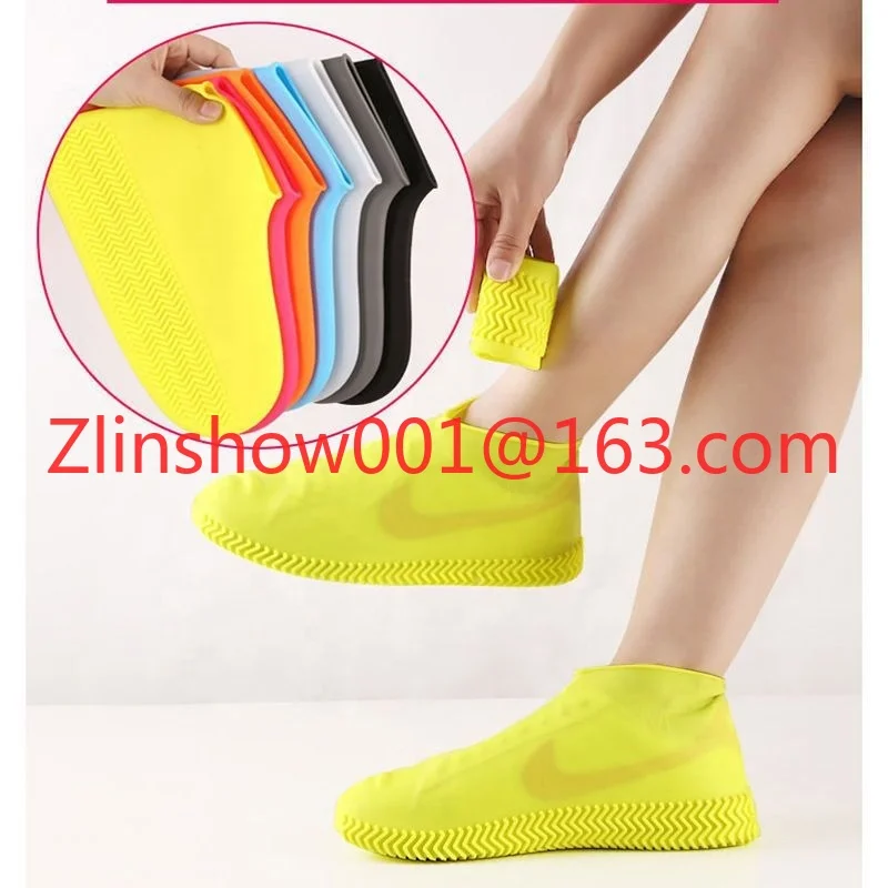 Men's Women's Waterproof Shoe Covers Non-Slip Thickened Rain Boot Covers Wear-Resistant Outdoor Rainproof Rain Gear-Wholesale