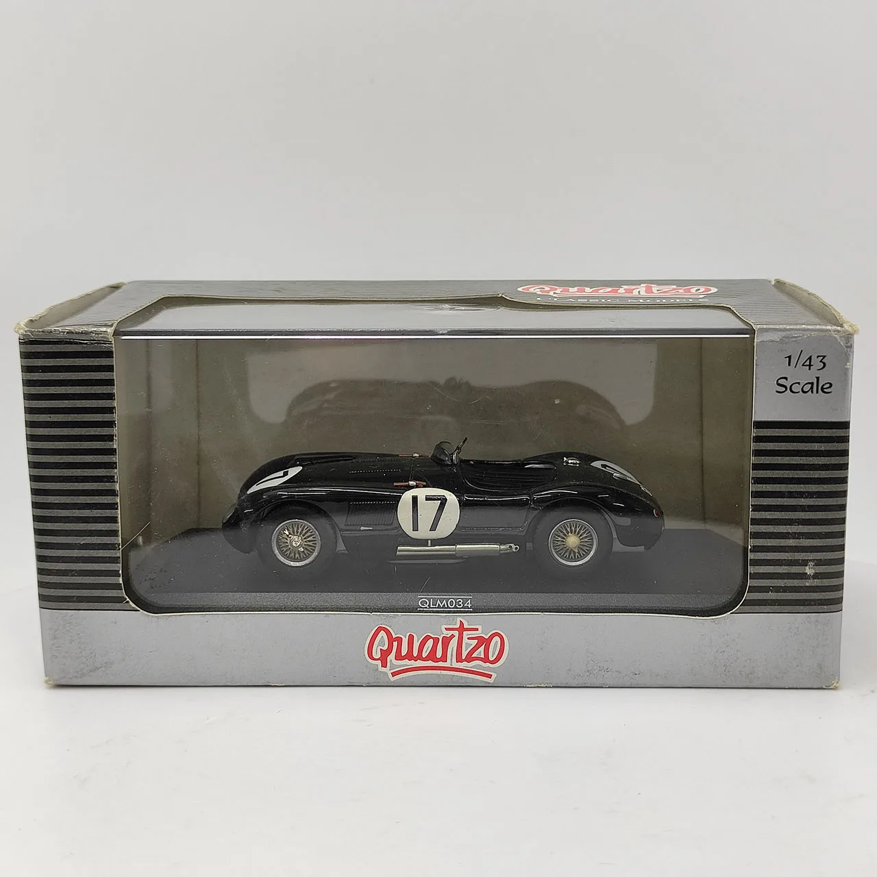 

Коробка с дефектом поверхности краски, потрескавшийся литой под давлением кварцевый масштаб 1:43, Jaguar XK120 C-TYPE Le Mans 1963, модель автомобиля из сплава, Коллекционная игрушка