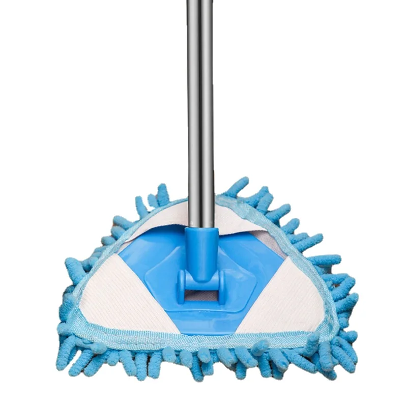 

Triangle Dust Removal Small Mop Household Lightweight Mop Universal Ceiling Artifact Retractable No Dead Angle Mini Lazy