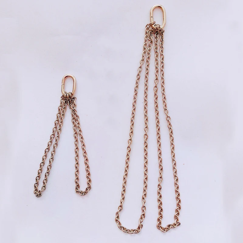 1Set 1/50 Scale Static Crane Alloy Hanging Rope Metal Lifting Chain for DIY Model Toys Scene Decoration Sling Chains