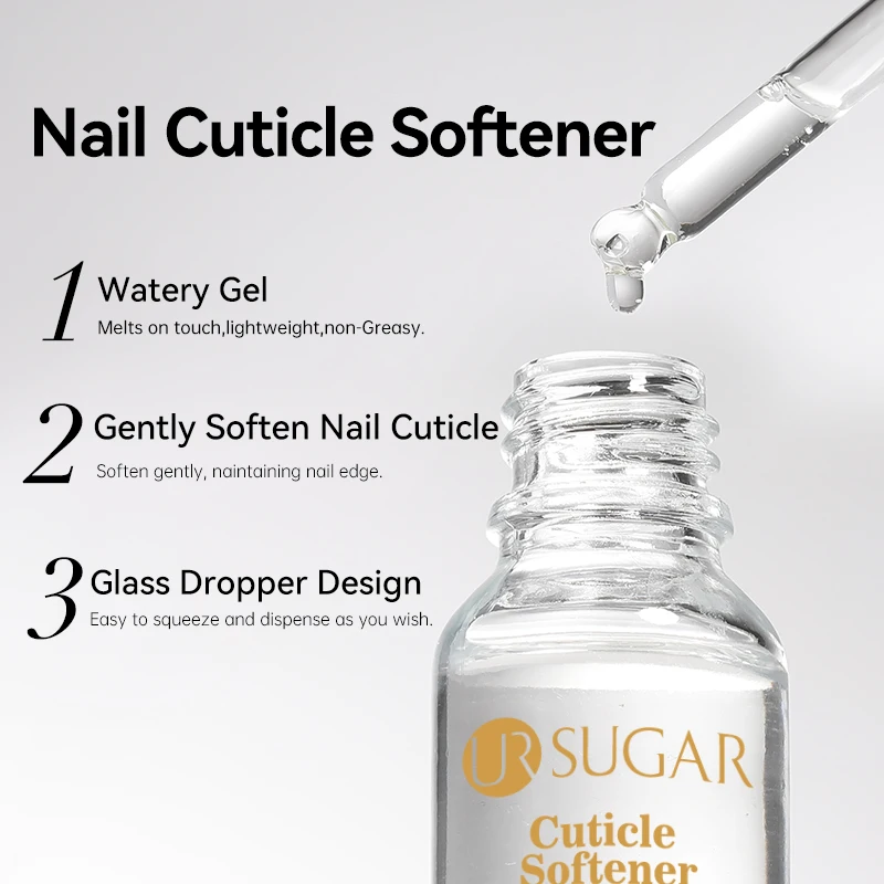 UR SUGAR 15ML Cuticle Softener Gentle Nail Foot Cuticle Exfoliator Nail Art Treatment Manicure Repair Oil Liquid Nail Care Tools
