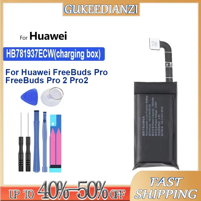 High Capacity Battery HB781937ECW HB1160ECW 55mAh-580mAh For Huawei FreeBuds Pro 2 Bluetooth Earphone and charging box