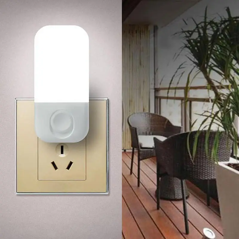 Plug-In Night Lights 2pcs dimmerabile Smart LED Night Lights Plug In Wall Night Lamp per camera da letto wc cucina scale e