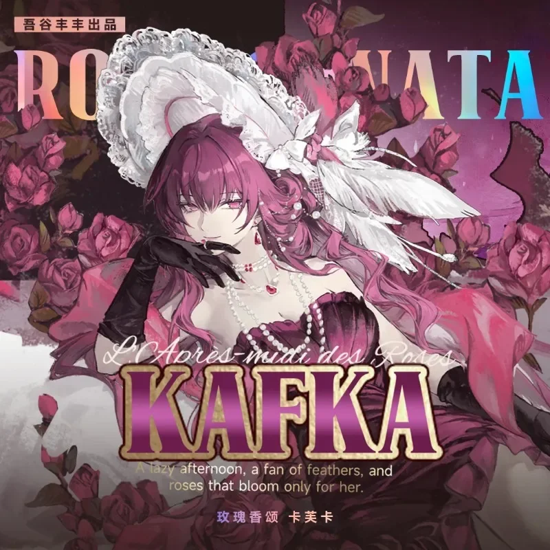 Anime Honkai: Star Rail Oval Kafka Fans Works Silver Glitter Pin Badge Cosplay Accessories for Clothes Backpack Decor Brooch Bag