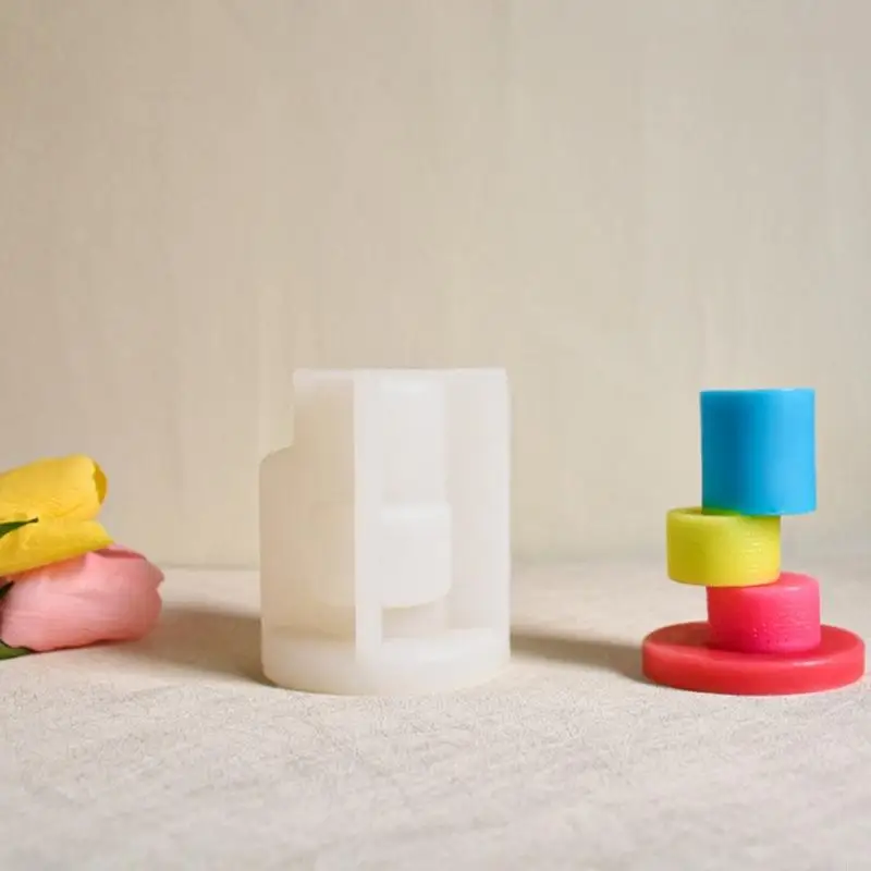 

R3MC 3D Candlestick Silicone Mold for DIY Resin Casting Crafts and Cement Home Decor