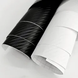 40x100cm 3D Carbon Fiber Vinyl Car Wrap Sheet Roll Film Sticker Decal Sale car styling accessories white/Black color options