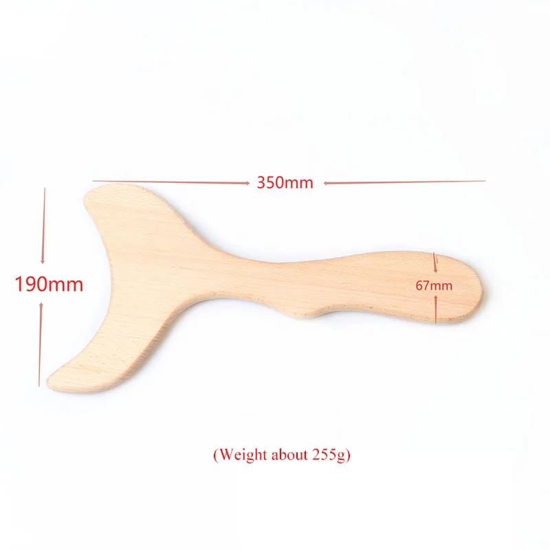 Beech Gua Sha Shaving Board Shaving Back Beauty Rolling Rib Tendon Bar Beauty Stick General Massage Tool for Whole Body