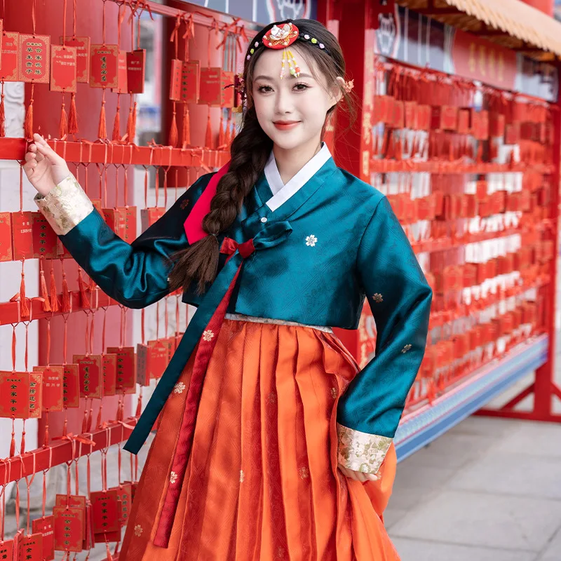 

Korean Traditional Costume Minority Palace Performance Court Clothes Asian Palace Cosplay New Year Wedding Party Dance Dress