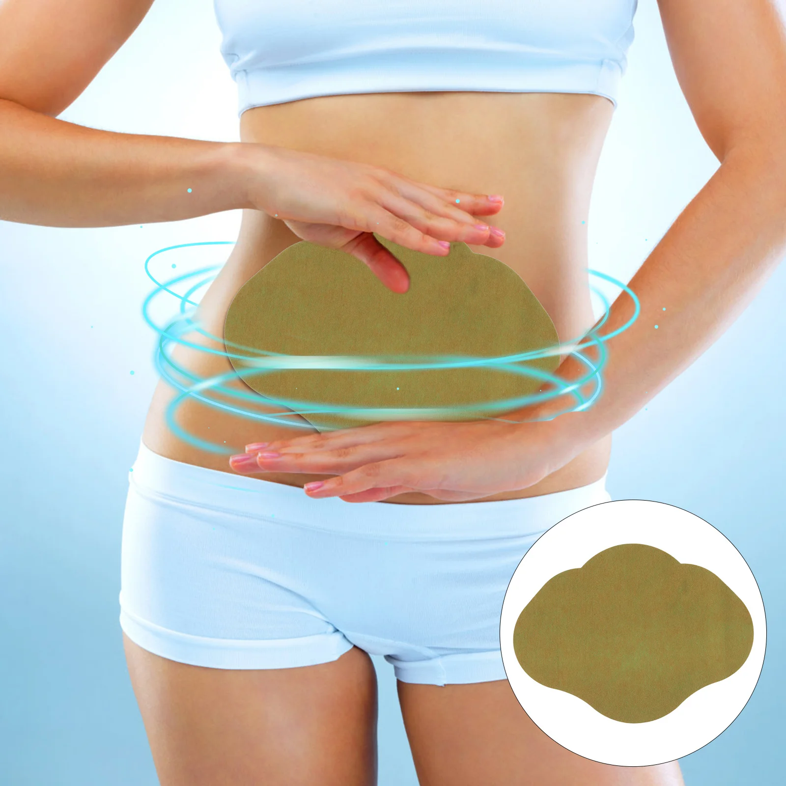 

10pcs Small Slimming Stickers Portable Navel Patches Household Slimming Supply Empty Navel Stickers For Obesity Group