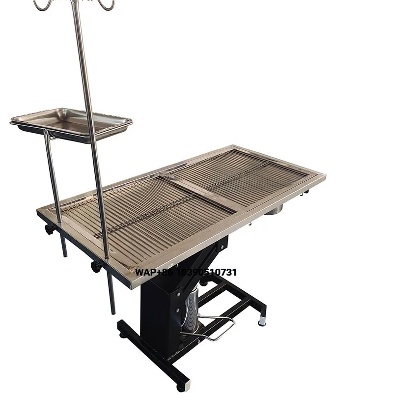 Commercial Grade Hydraulic Veterinary Operating Table Stainless Steel Animal Surgery Equipment for Sale