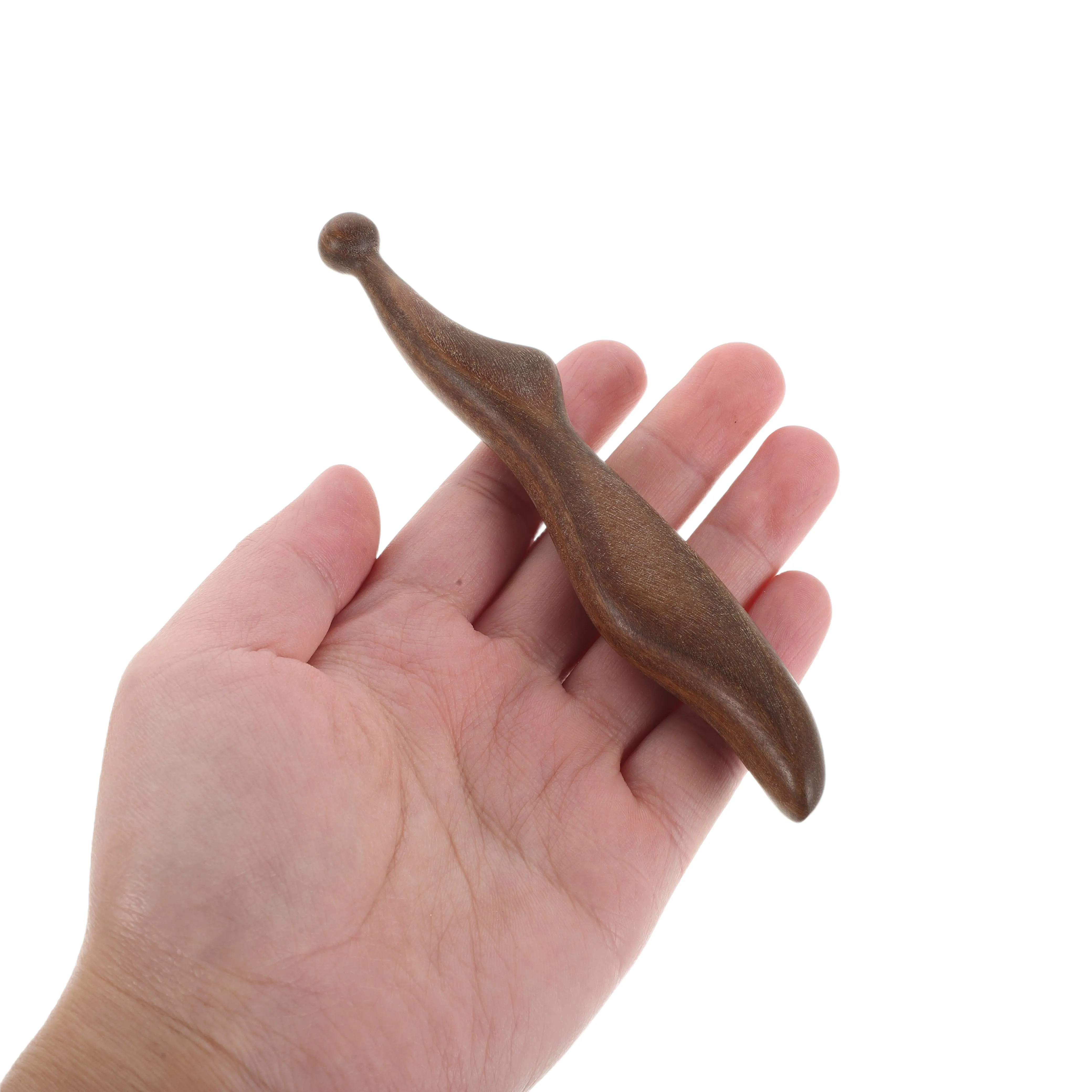 Massage Acupressure Stick Sandalwood Meridian Therapy Tool For Muscle Relaxation Body Recovery Foot Neck Leg Calves Trigger