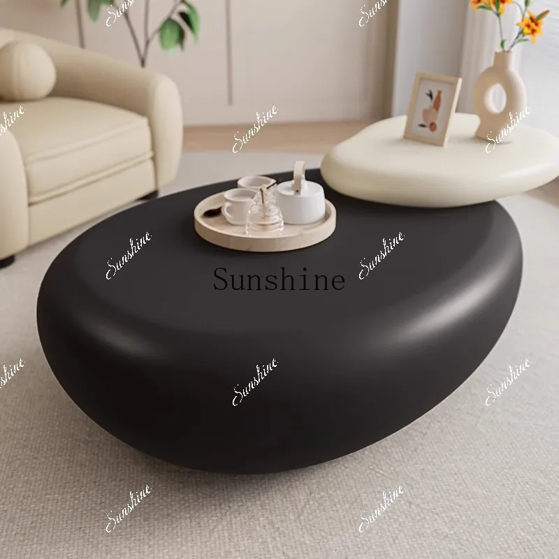 Home removable living room Home small apartment design Modern light luxury creative rotating coffee table  FT