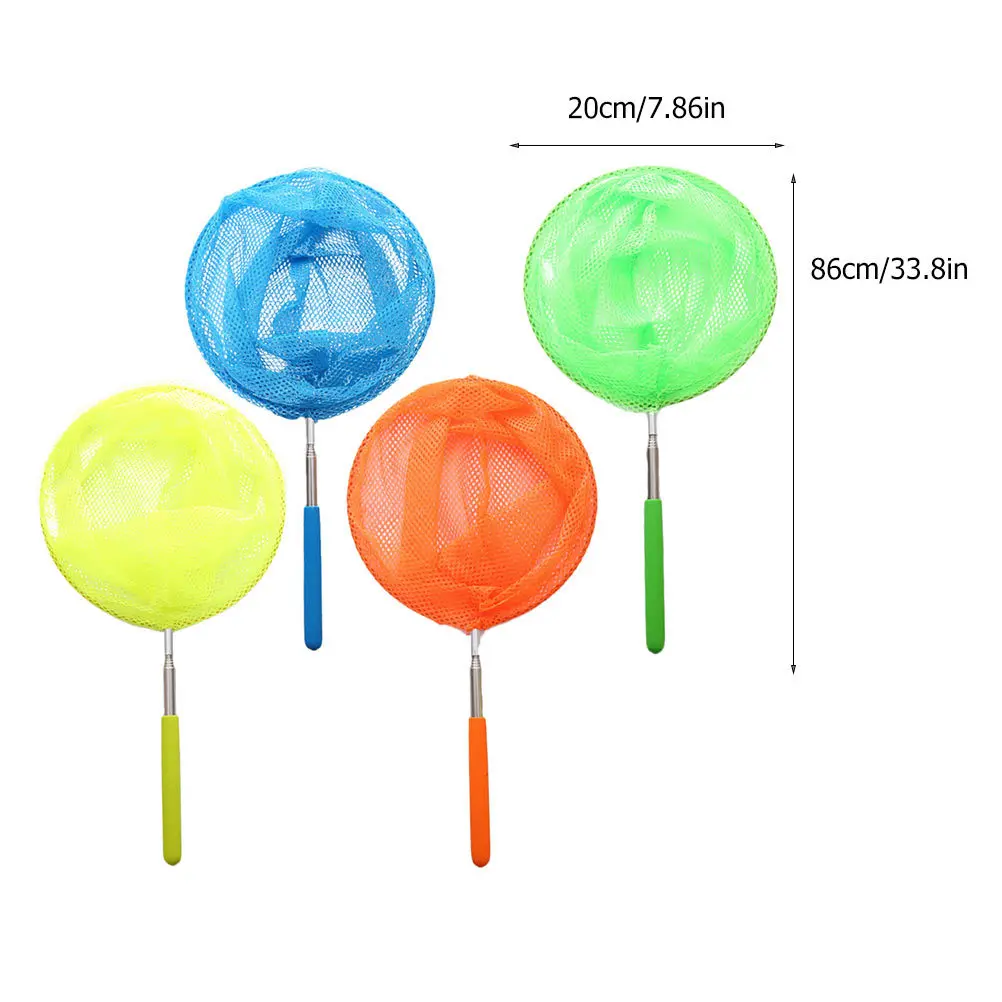 1 مجموعة الأطفال فراشة صافي جيب كبير تصميم آمن اصطياد الحشرات تمديد الصيد الفراشات شبكات اصطياد الحشرات #5