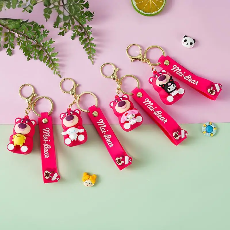 

Брелок Sanrio 2021, Kawaii Kuromi Myhmelody, японский мультяшный брелок для автомобиля с камерой, студенческий рюкзак, подвеска, детская игрушка в подарок