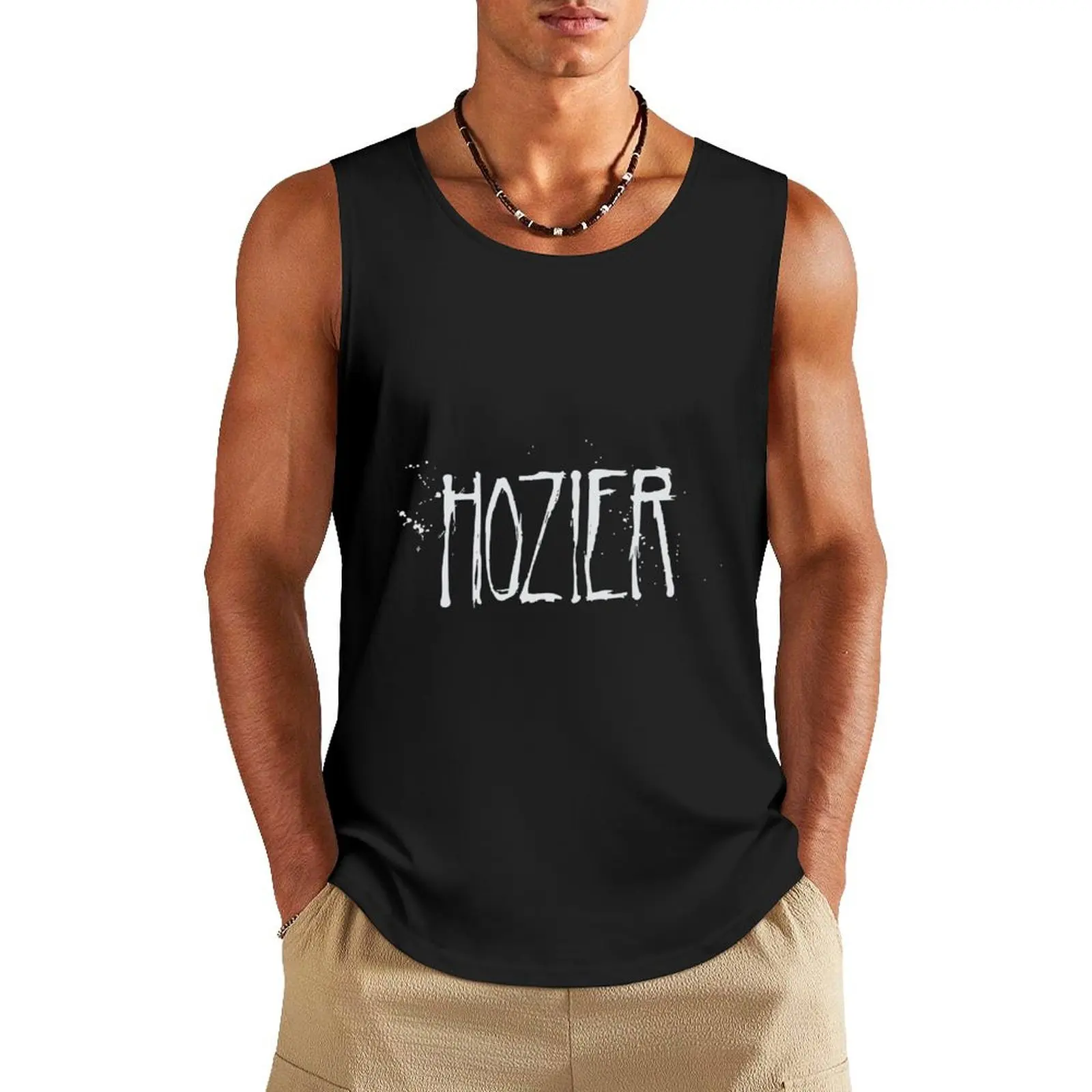 

Hozier Logo Tank Top male top muscle t-shirt tops bodybuilding men clothes
